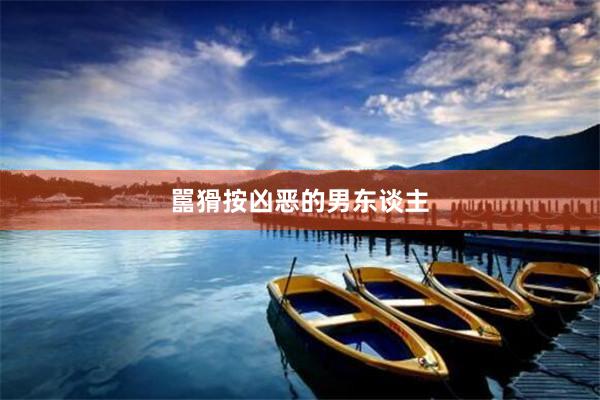 嚚猾按凶恶的男东谈主