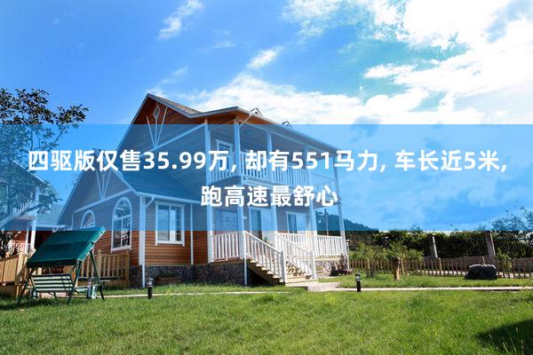 四驱版仅售35.99万, 却有551马力, 车长近5米, 跑高速最舒心