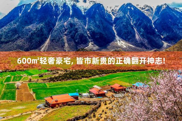 600㎡轻奢豪宅, 皆市新贵的正确翻开神志!