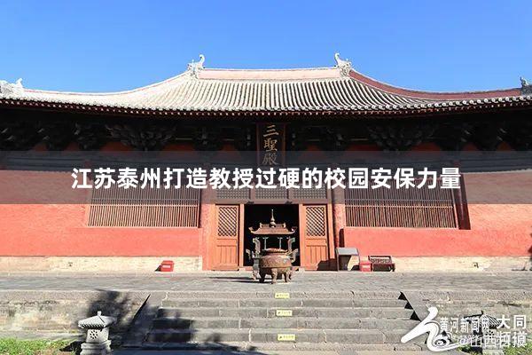 江苏泰州打造教授过硬的校园安保力量