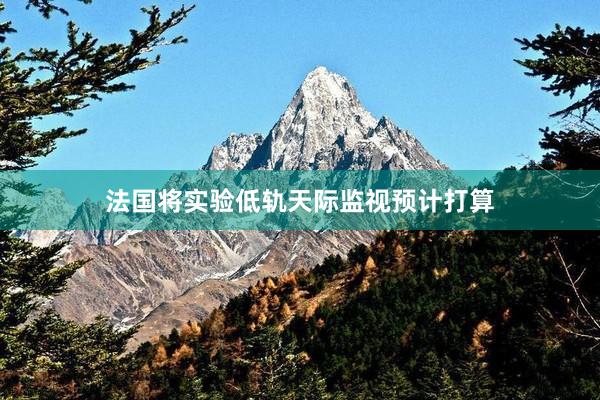 法国将实验低轨天际监视预计打算